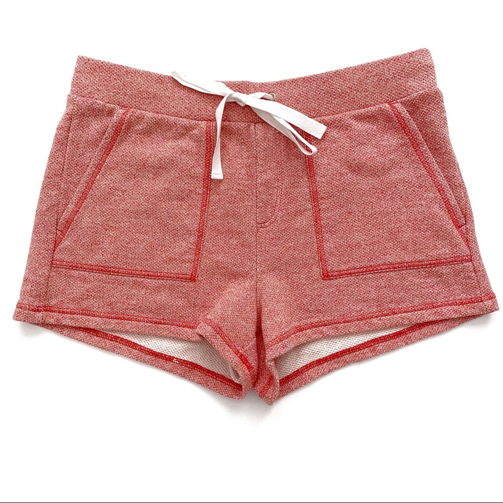 Lou & Grey LOFT Textured Drawstring Coral Shorts M - Picture 3 of 6